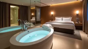 Hotel z jacuzzi w pokoju