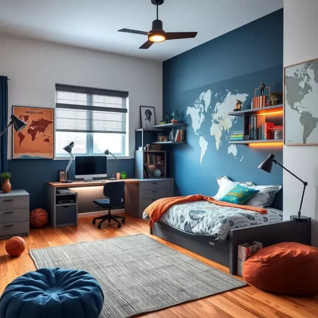 Pokoje dla chłopców 10 lat