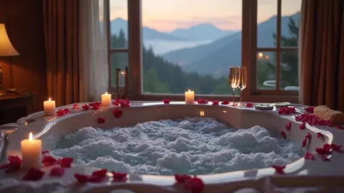 Romantyczny weekend dla dwojga z jacuzzi w pokoju